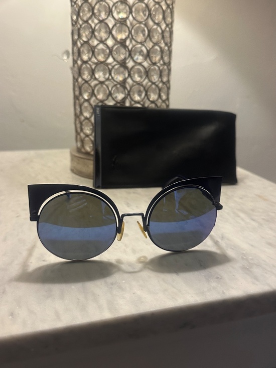 Fendi FS177/S H9DP6 Blue Lens Designer Sunglasses Made In Italy